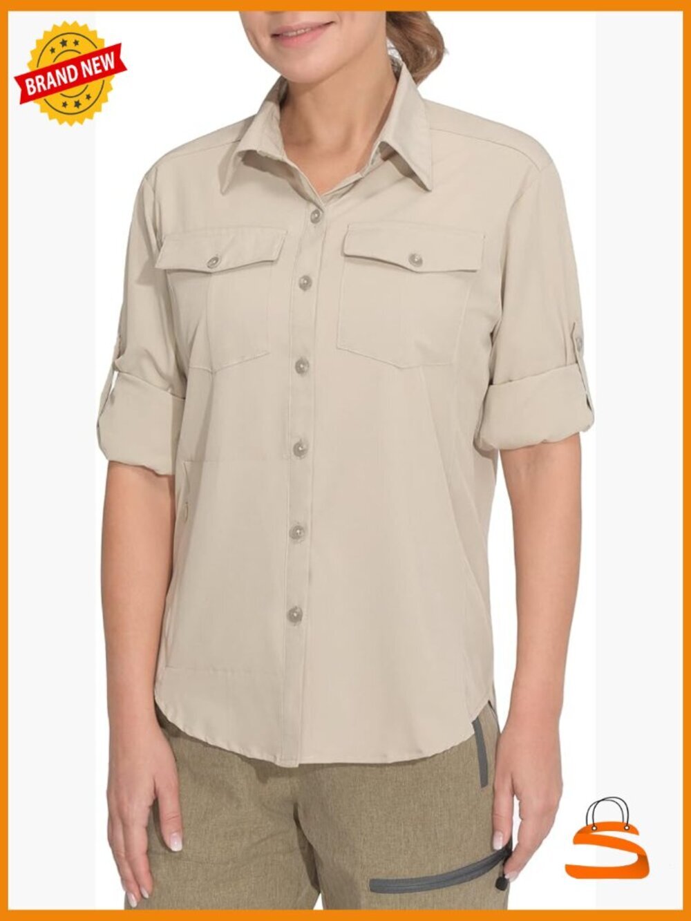 UPF 50+ Lightweight Quick Dry Long Sleeve Shirt for Hiking Travel Camping